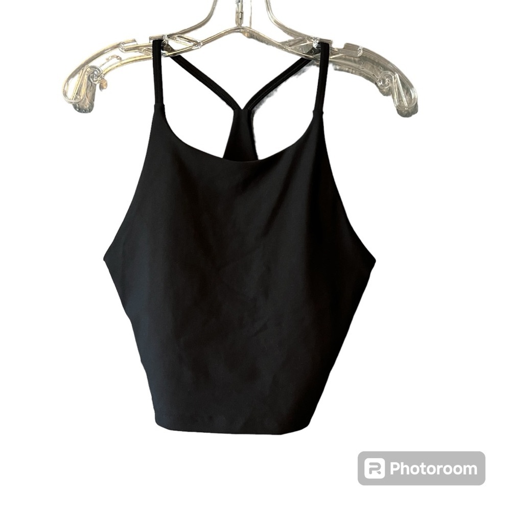 Old Navy Active Powersoft Built-In Bra Tank Top Black Size L